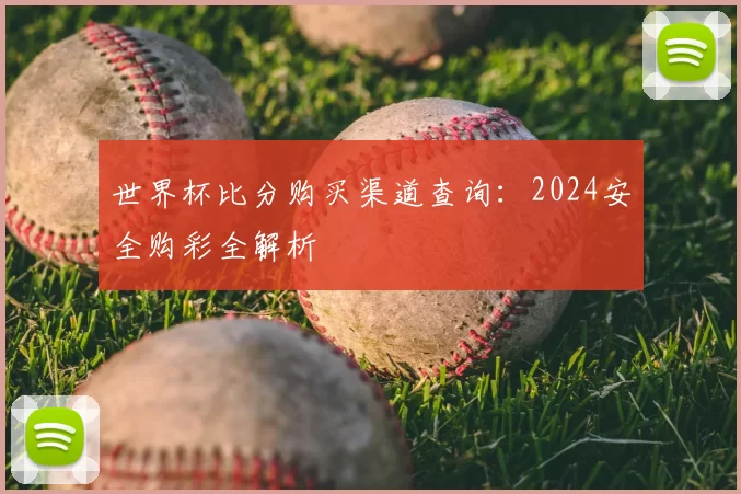 世界杯比分购买渠道查询：2024安全购彩全解析
